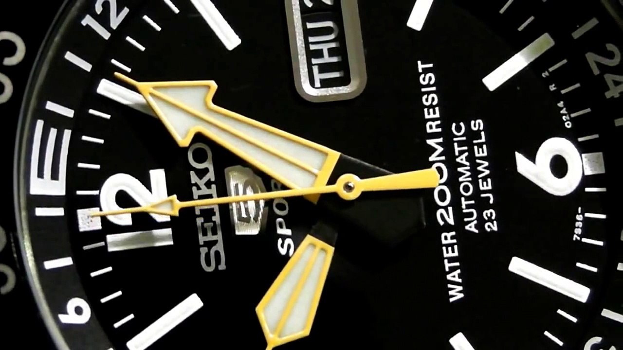 2S Time - SEIKO SKZ211K1 Map Meter Atlas Automatic Diver Watch Black Dial