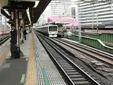JR trains in Yurakucho station, Tokyo