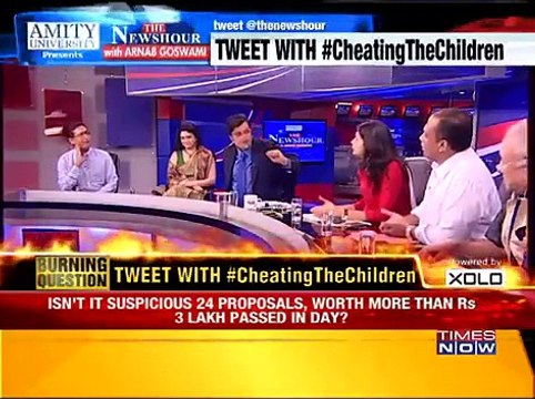 The Newshour Debate: #CheatingTheChildren: Scam hits Fadnavis Govt