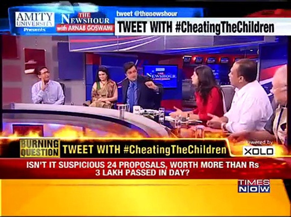 The Newshour Debate: #CheatingTheChildren: Scam hits Fadnavis Govt
