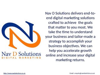 Best Digital Marketing Company in London - Nav D Solutions