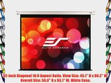 Elite Screens VMAX2 Series 92-inch Diagonal 16:9 Electric Drop Down Projection Screen Model: