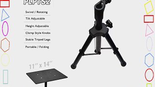 Pyle Laptop Projector Stand Heavy Duty Tripod Height Adjustable 16'' To 28' For DJ Presentations