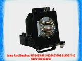 Mitsubishi Replacement Lamp with Housing and Original Bulb for WD-60735 WD-60737 WD-6