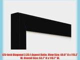 Elite Screens Sable Frame Series 125-inch Diagonal 2.35:1 Fixed Frame Projection Screen Model: