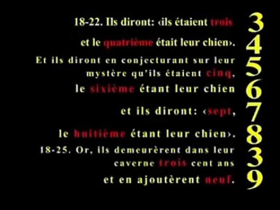 Miracle des chiffres dans le coran sur sourate Al kahf - Les Miracles Du Coran