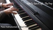 How To Save A Life by The Fray Piano Instrumental, Backing Track & Sheet Music