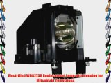Electrified WD82738 Replacement Lamp with Housing for Mitsubishi Televisions