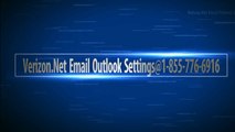 Verizon.Net Email Outlook Settings@1-855-776-6916
