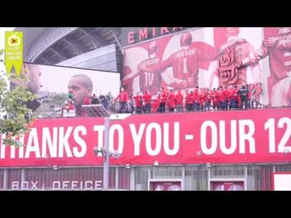 Theo Walcott drops big hint he is staying at the FA Cup Parade
