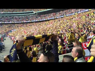 The National Anthem Being Sung By Arsenal Fans At Wembley [Robbie Cam]
