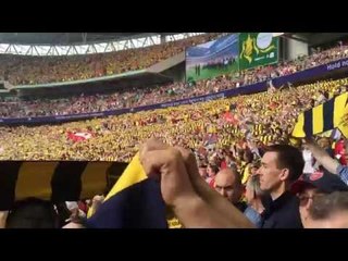 FA Cup Hymn "Abide With Me" Being Sung By Gooners At Wembley [Robbie Cam]