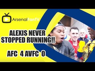 Alexis Never Stopped Running!! | Arsenal 4 Aston Villa 0 | FA Cup Final
