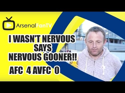 I Wasn't Nervous Says Nervous Gooner!! | Arsenal 4 Aston Villa 0 | FA Cup Final