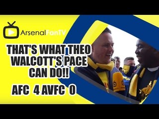 That's What Theo Walcott's Pace Can Do!! | Arsenal 4 Villa 0 | FA Cup Final