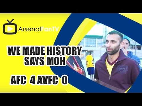 We Made History Says Moh | Arsenal 4 Aston Villa 0 | FA Cup Final