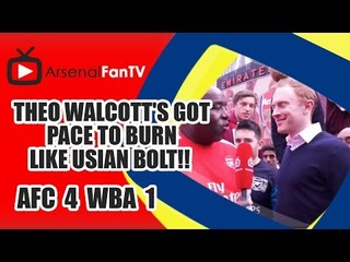 Theo Walcott's Got Pace To Burn Like Usian Bolt!! | Arsenal 4 West Brom 1