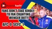 Fans don't take kindly to Fan chanting Wenger Out!! | Arsenal 0 Swansea 1