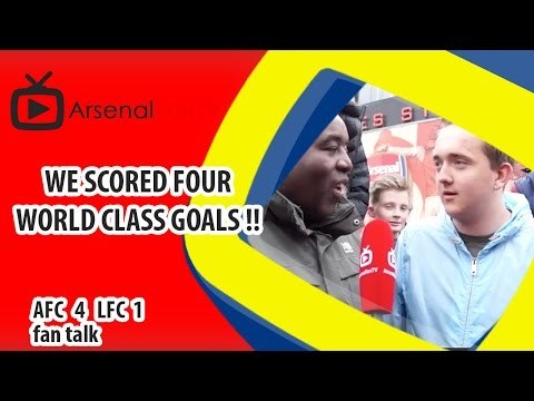 We Scored Four World Class Goals !! | Arsenal 4 Liverpool 1