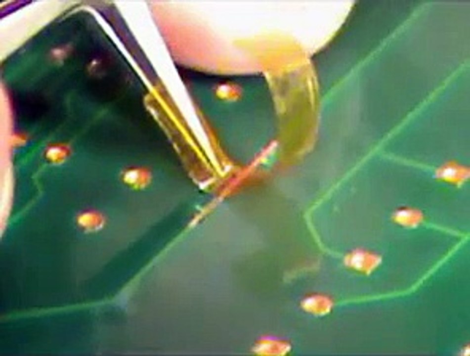 PCB Trace Repair Using Epoxy