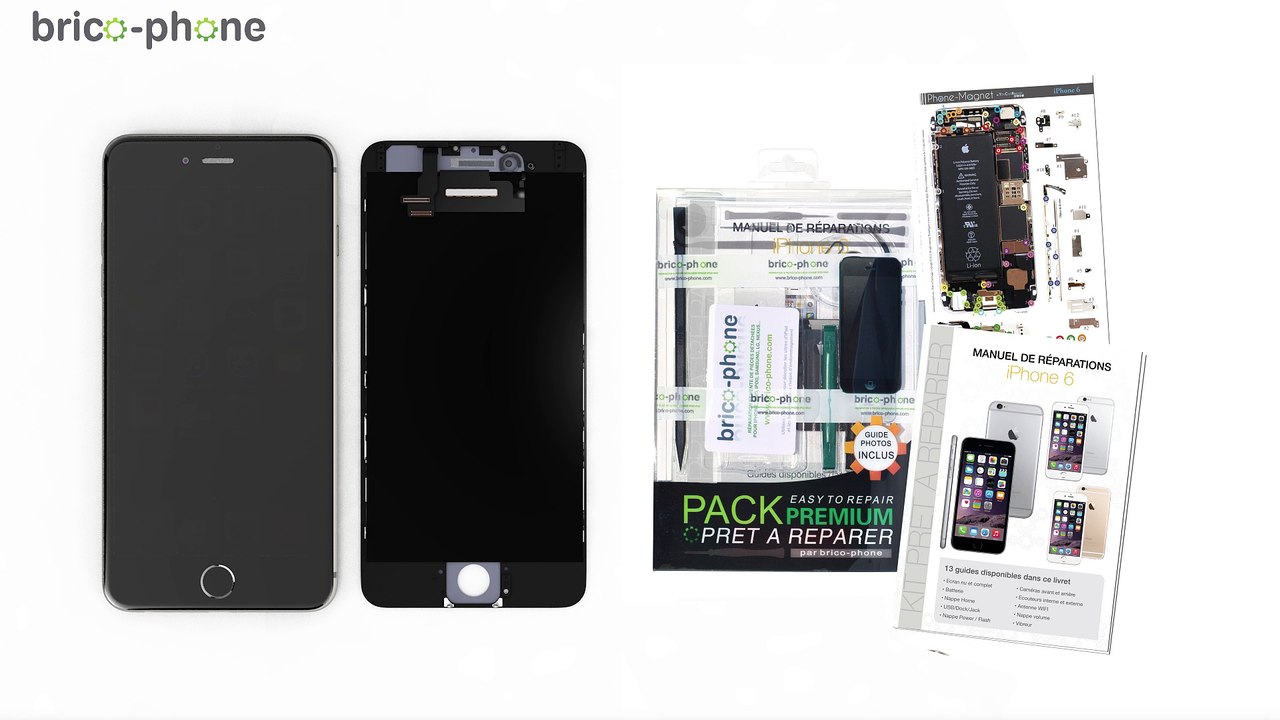 Tutoriel  iPhone 6 : changer la vitre cassée + LCD par un écran sans composants HD 3D