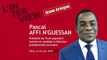 Pascal Affi N'Guessan : "Ouattara n'a pas honoré ses promesses"