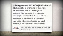 A vendre - appartement - SAINT AVOLD (57500) - 2 pièces - 59m²