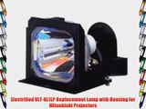 Electrified VLT-XL1LP Replacement Lamp with Housing for Mitsubishi Projectors
