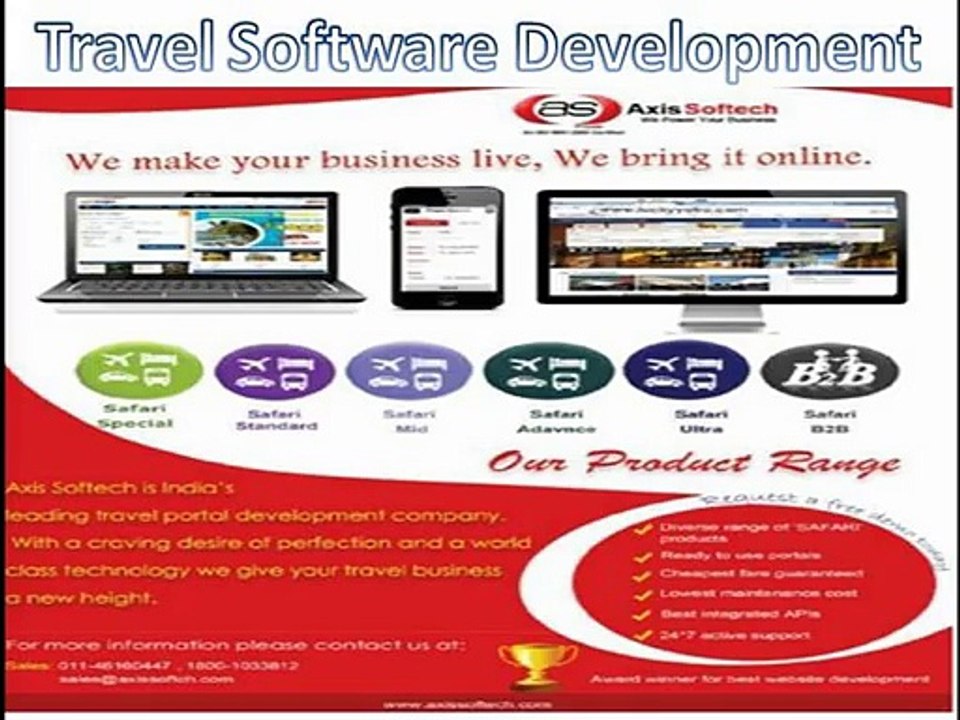 Travel Software Solutions India - Axis Softech