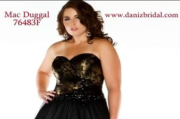 Mac Duggal 76483F Black/Nude