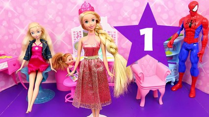 Tải video: Frozen Elsa, Disney Princess Rapunzel & Frozen Kids Krista Barbie Hair Salon Makeover DisneyCarToys