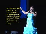 Aretha Franklin Sings for Rev. Joseph Lowery at the Fox