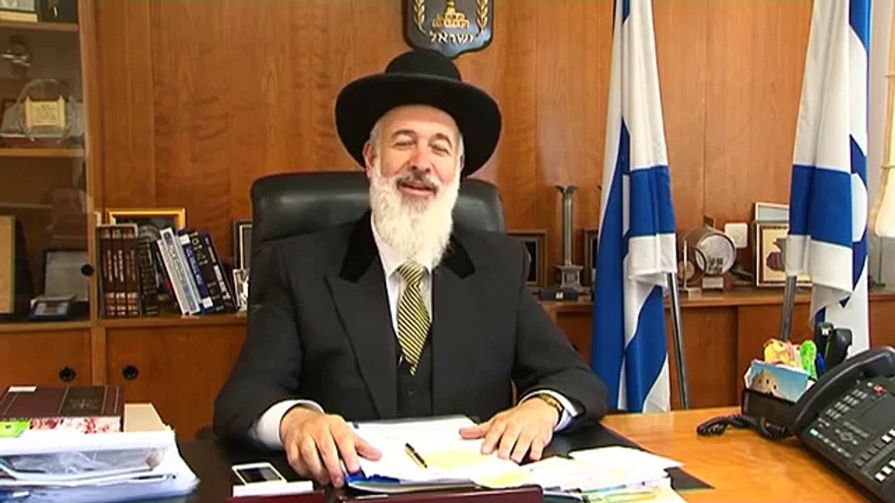 Greetings from Chief Rabbi of Israel, Rabbi Yona Metzger 5573