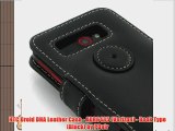 HTC Droid DNA Leather Case - ADR6435 (Verizon) - Book Type (Black) by PDair