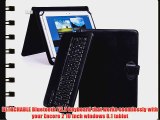 VSTN ? Toshiba Encore 2 10 inch windows 8.1 tablet Bluetooth Keyboard Portfolio Case - DETACHABLE