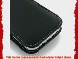Samsung Galaxy S4 SIV Leather Case GT-I9500 - Vertical Pouch Type (WITH Belt Clip) (Black)