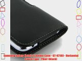 Samsung Galaxy NoteII 2 Leather Case - GT-N7100 - Horizontal Pouch Type - PDair (Black)