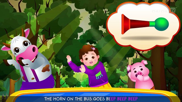 Wheels On The Bus- 3D Animation - English Nursery Rhymes - Nursery Rhymes - Kids Rhymes - for children with Lyrics