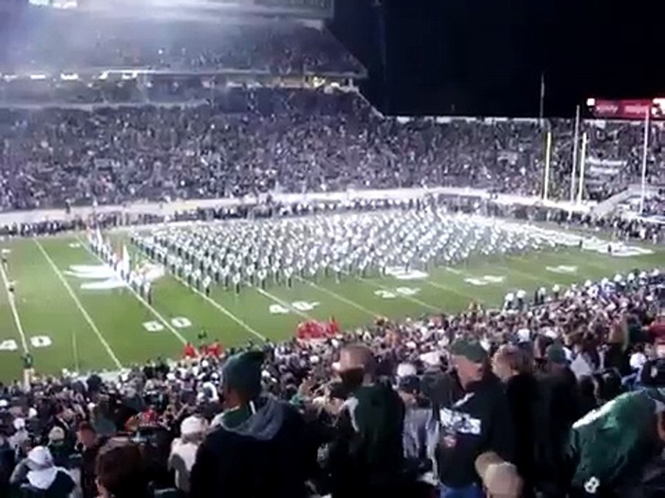 2011 Michigan State Marching Band Entrance (v. Wisconsin)