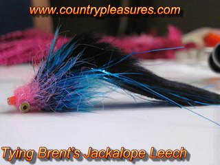 Tying Brent's Jackalope Leech Fly Fishing Tuna Trout Pike Rod