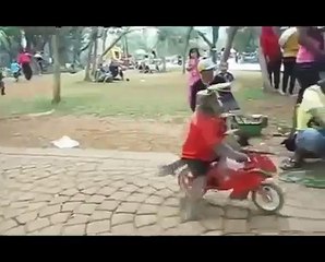 Torturing Monkeys to make money in Indonesia 1