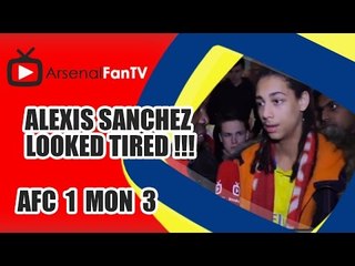 Alexis Sanchez Looked Tired !!! - Arsenal 1  AS Monaco 3