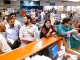 Lady Passengers Abusing PIA Staff Over Flight Delay -