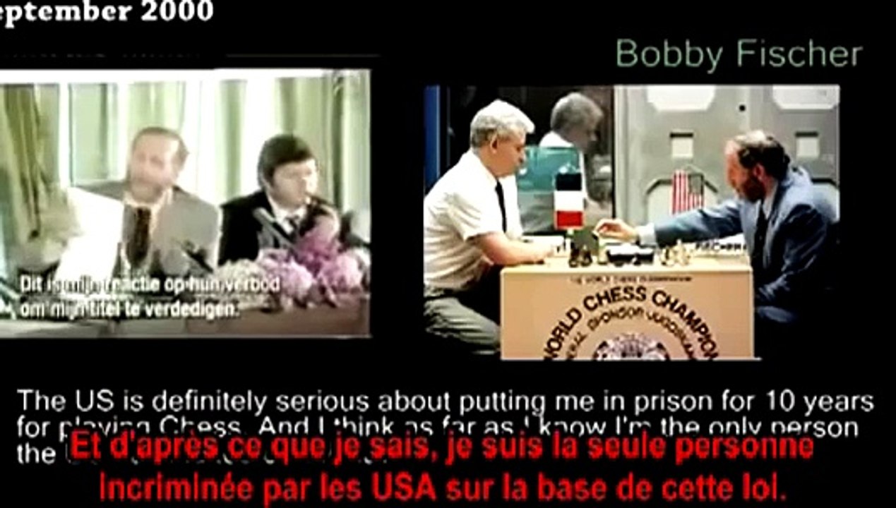 Bobby Fischer remise en question du problème juif et talmudiste