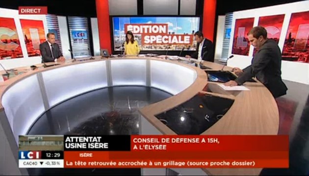 L'attentat en Isère à travers nos télés, en 42 secondes