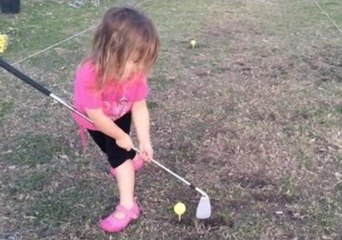 Three-Year-Old Learns That Practice Makes Perfect (Sort Of)