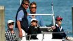HYANNISPORT, MA- Senator Edward Kennedy, Edward Kennedy Jr and Vicki Kennedy in Powerboat (05-25-09)