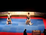 Kyokushin Karate bat breaking demonstration