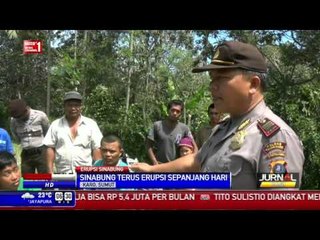 Sinabung Terus Erupsi, Polsek Karo Larang Pengungsi Pulang