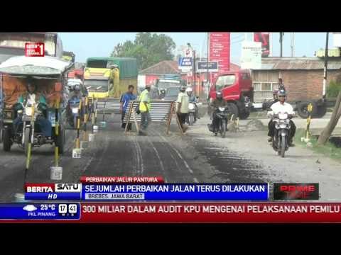 Perbaikan Jalur Pantura Brebes-Tegal Jelang Arus Mudik